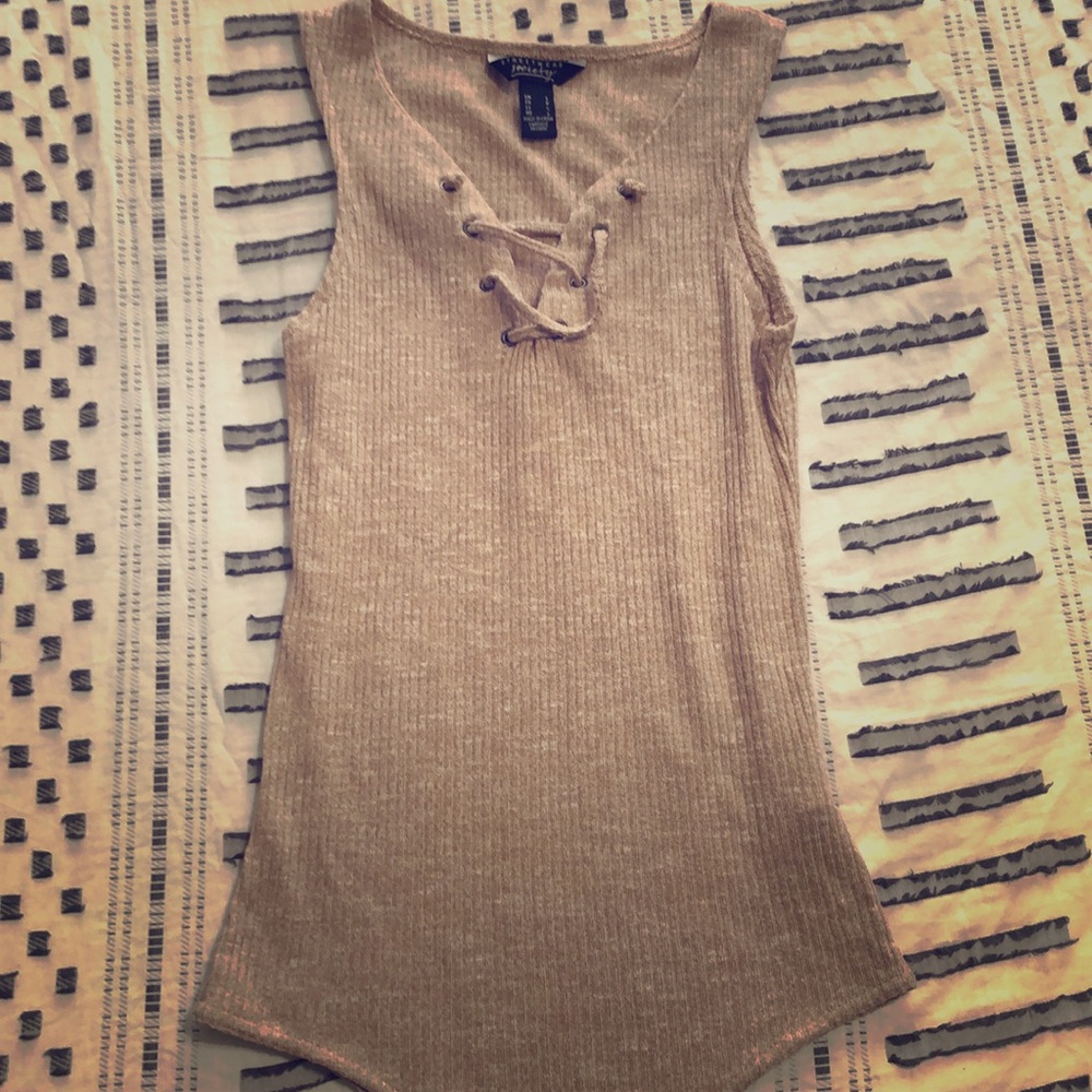 Beige body suit